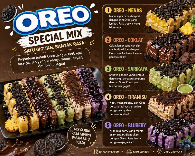 Roti Bakar Oreo